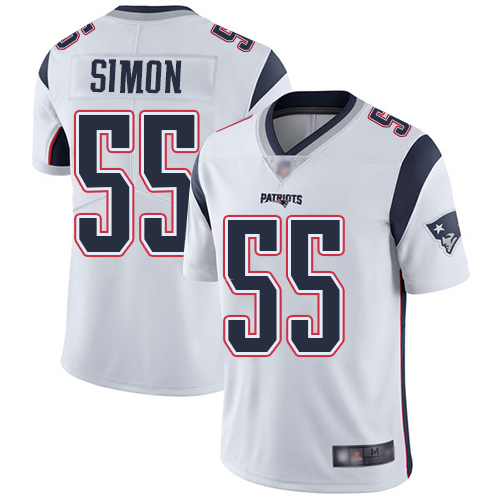 New England Patriots Football #55 Vapor Untouchable Limited White Men John Simon Road NFL Jersey->youth nfl jersey->Youth Jersey